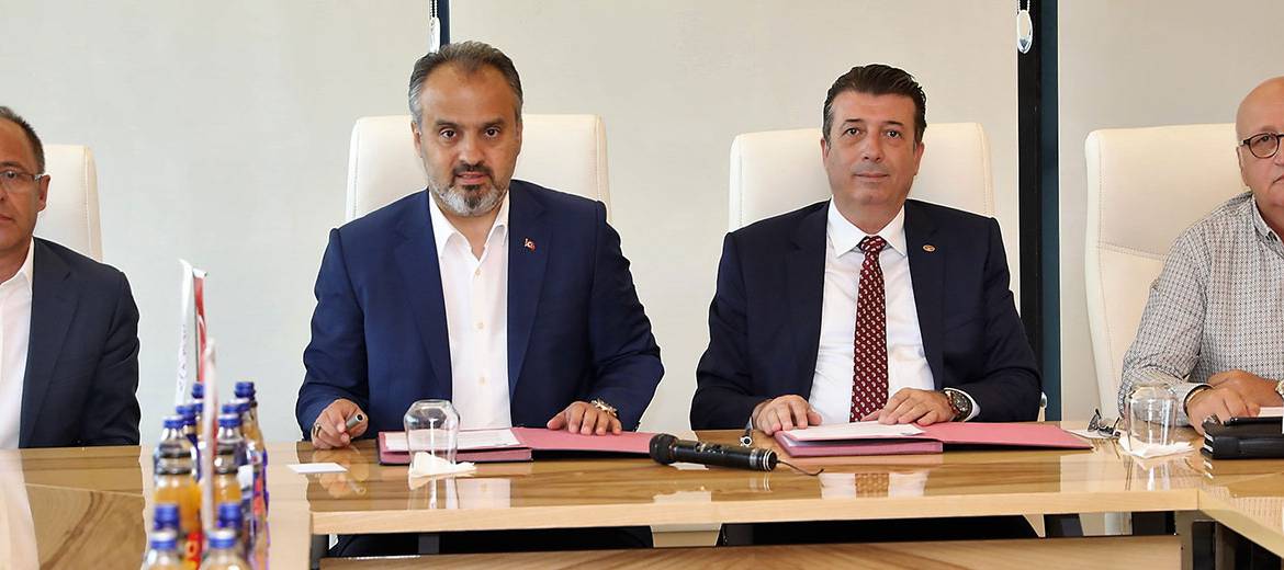 Bursa Büyükşehir Belediyesi  ve HOSAB arasında protokol imzalandı