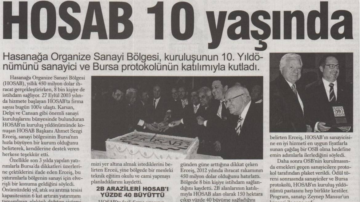 HOSAB 10.YAŞINDA