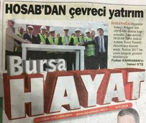 HOSAB dan çevreci yatırım