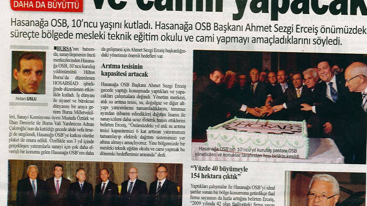 Hasanağa OSB Okul ve Camii Yapacak