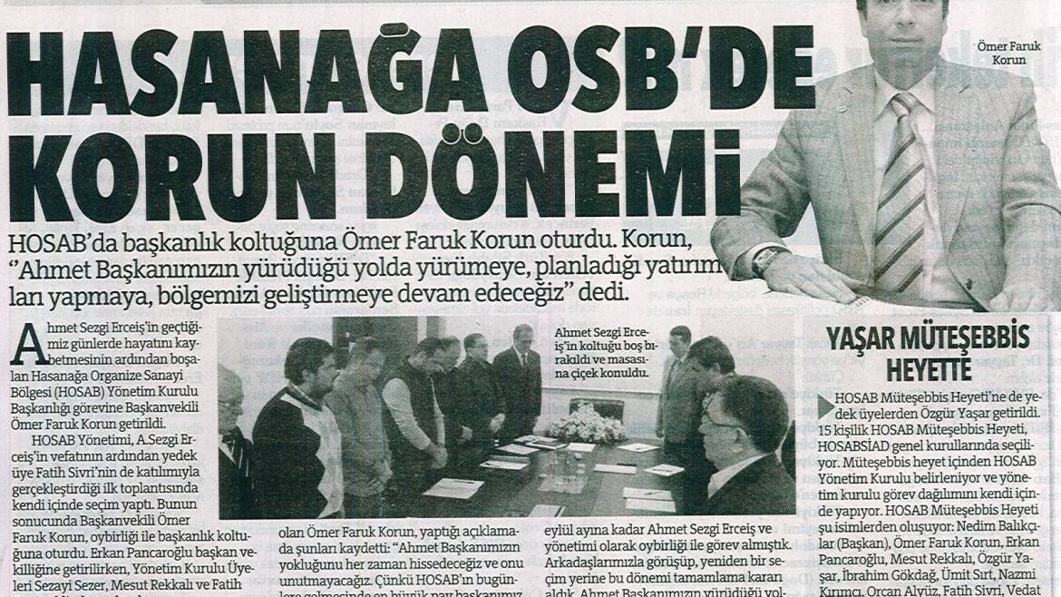 Hasanağa OSB`de KORUN Dönemi
