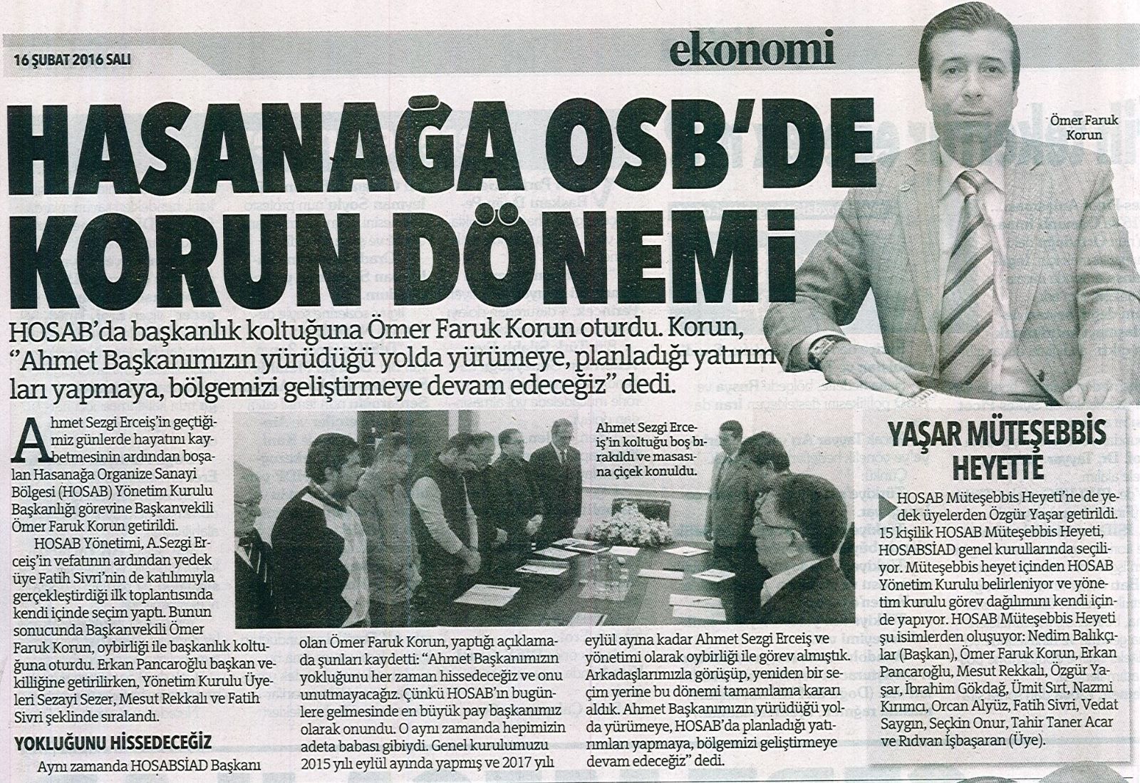 Hasanağa OSB`de KORUN Dönemi