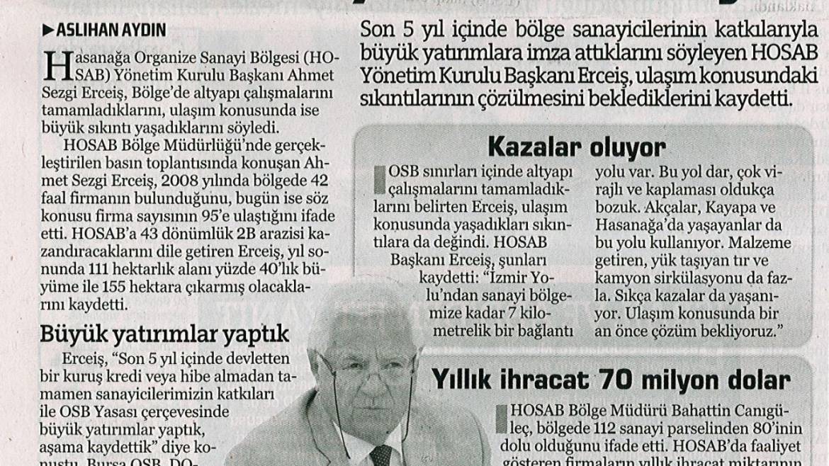 Hosab` da Sanayici Ulaşım Sorununa Çözüm Bekliyor