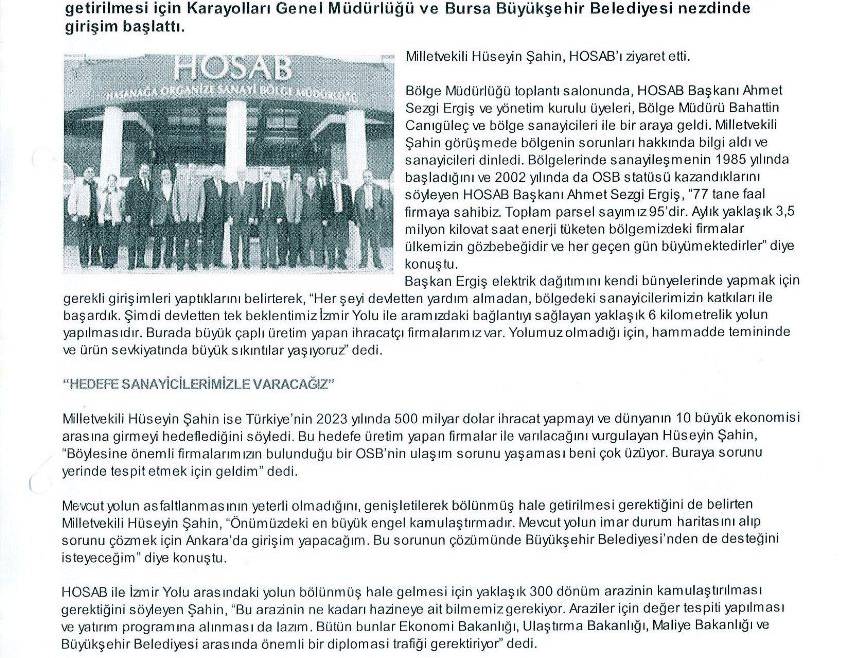 Hüseyin Şahin`den Yol Problemine Çözüm Arayışı