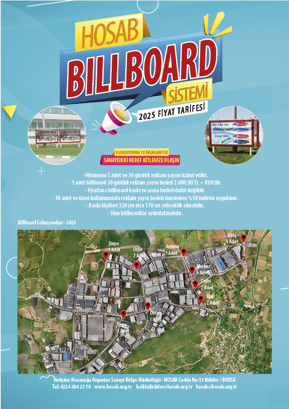 hosab billboard fiyat tarfesi 2025